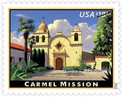 Carmel Mission stamp Carmel Mission Stamp 2012