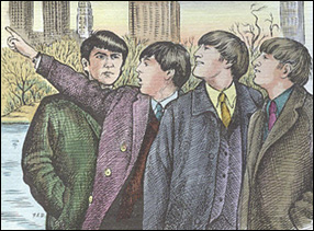 Beatles, section of First Day Cover
