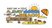 USPS, A Day at the Beach Stamp cancel A Day at the Beach canel, USPS