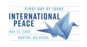 USPS, International Peace Stamp cancel International Peace cancel, USPS