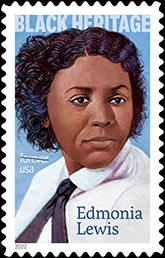 Edmonia Lewis Stamp, 2022 USPS - Black Heritage, Edmonia Lewis, 2022