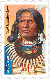 Chief Standing Bear Forever Stamps, 2023 USPS - Chief Standing Bear, 2023
