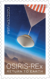 Osiris-Rex Forever Stamp, 2023 USPS - Osiris-Rex Asteroid Mission Forever Stamp, 2023