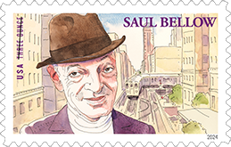 Saul Bellow Forever Stamps, 2024 USPS - Saul Bellow Forever Stamp, 2024