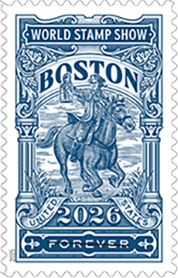 USPS World Stamp Show Boston Forever Stamp, 2025 Boston Stamp Show Forever Stamp