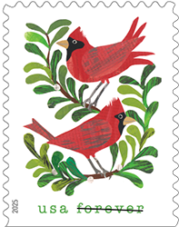 USPS Holiday Cheer Forever Stamp, 2025 Holiday Cheer Forever Stamp