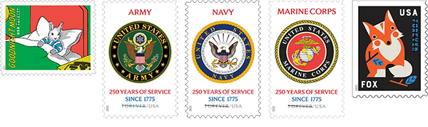 2025 Stamp releases for May