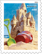 USPS - Day at the Beach Forever Stamps, 2026
