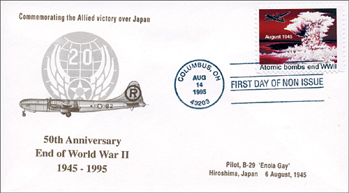 A-bomb First Day of Non-Issue Cover